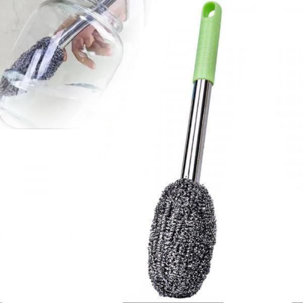 Bottle Jar Toilet Cleaner Brush Scrubber Combo