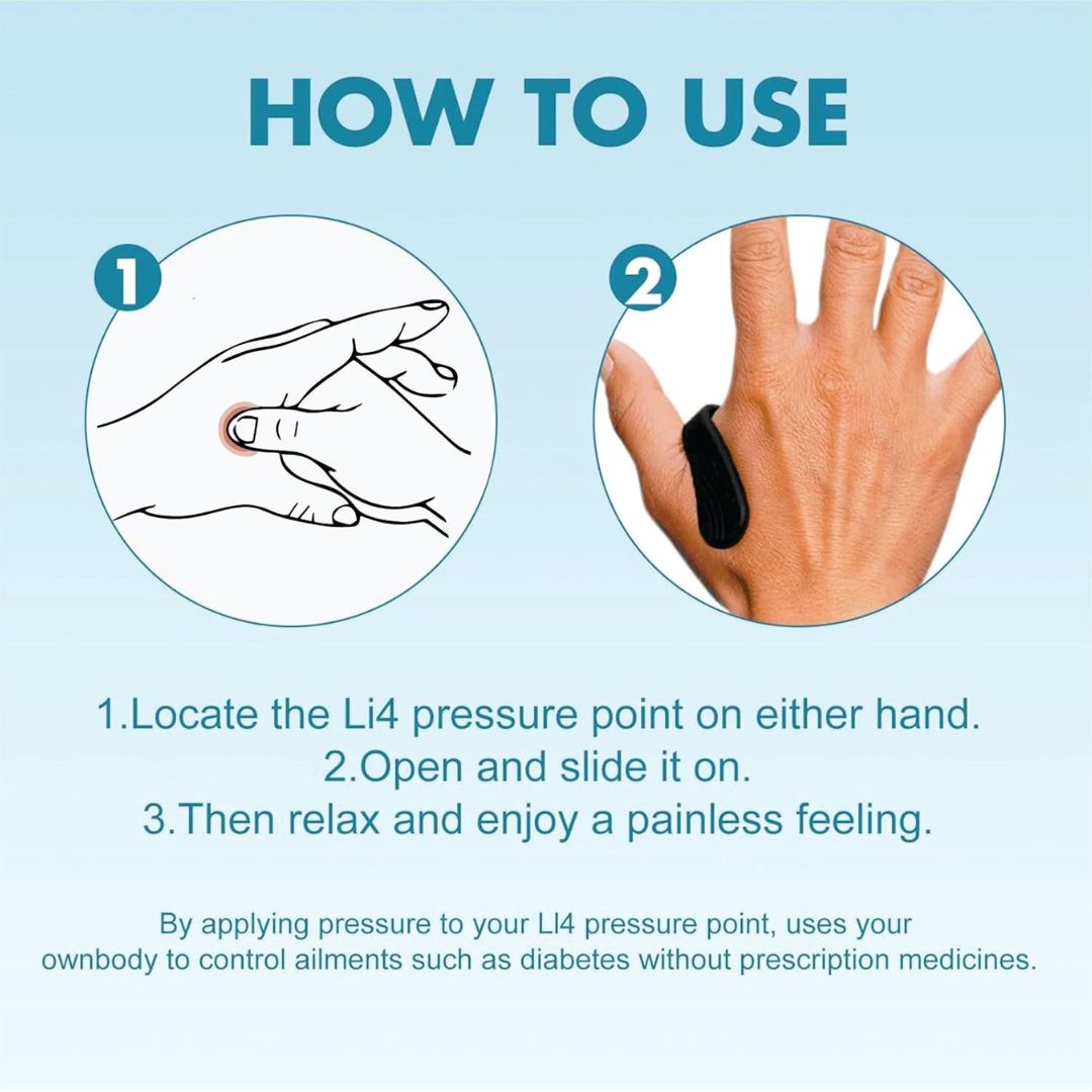 Sugar Control LI4 Acupressure Point Clip (Buy1 Get 1 Free)