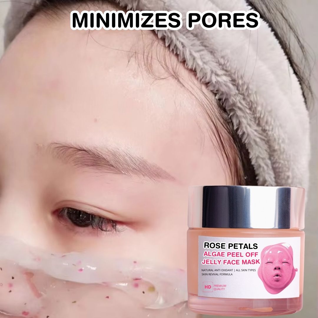 Rose Petals Algae Peel Off Jelly Facial Mask