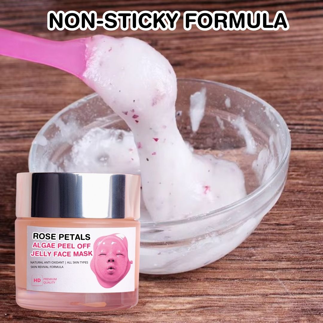 Rose Petals Algae Peel Off Jelly Facial Mask