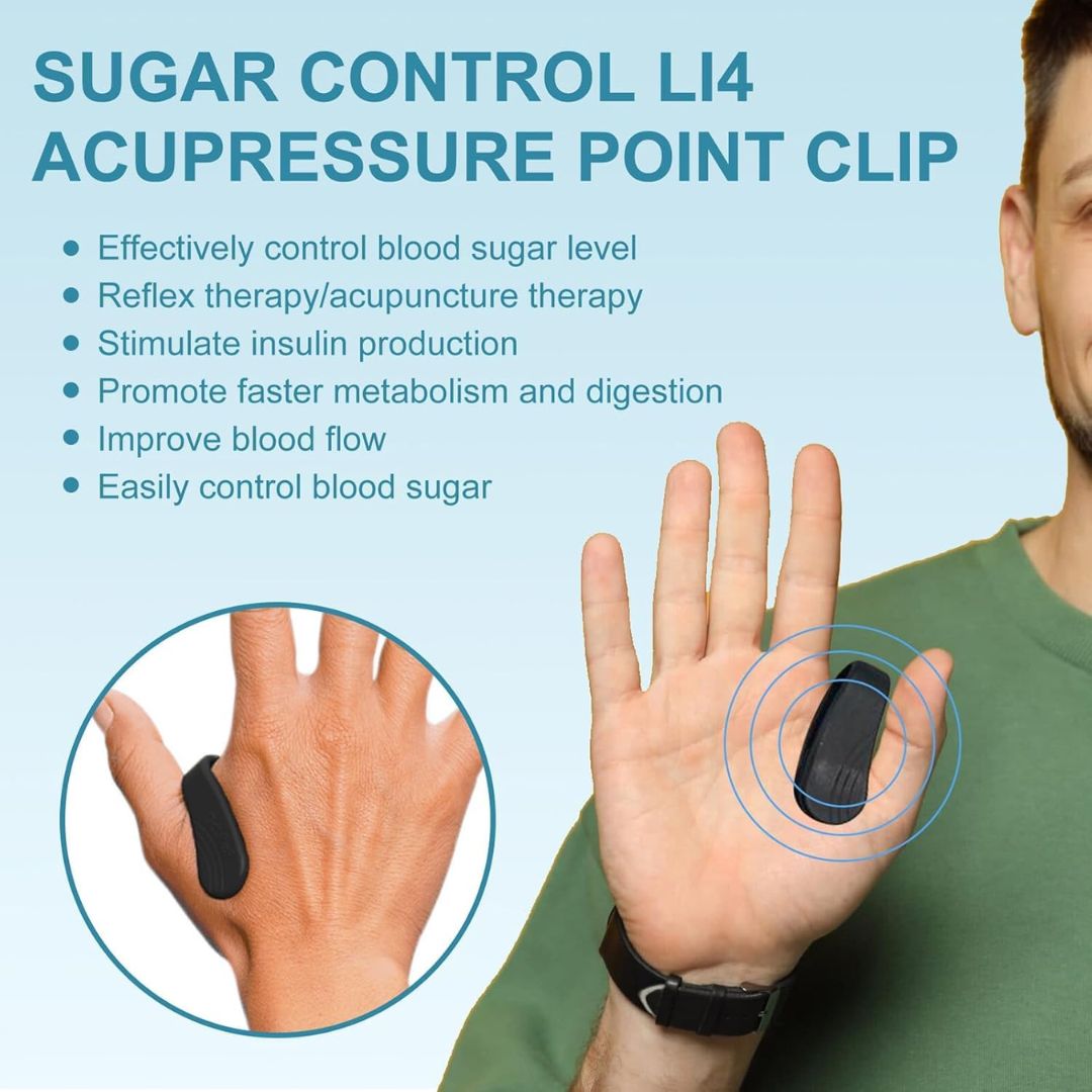 Sugar Control LI4 Acupressure Point Clip (Buy1 Get 1 Free)
