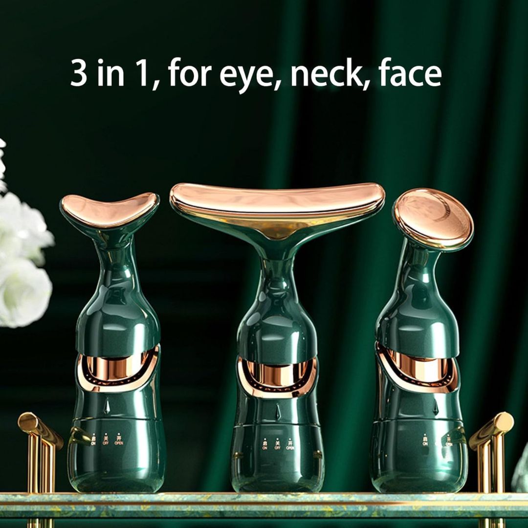 2 In 1 Anti-Wrinkles  Facial Massager For Skin Care