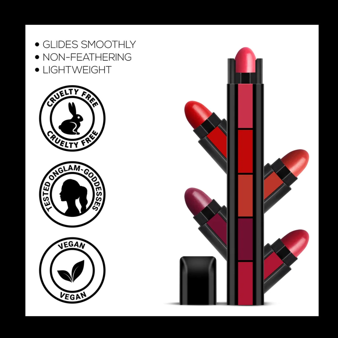 FAB 5 IN 1 Lipstick (BUY 1 GET 1 FREE)